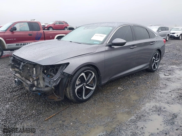 2019 Honda Accord Sedan Sport 1.5T with VIN 1HGCV1F32KA069969, listed as a IAAI auction lot 41473802 with 87,689 mi miles. Bid and sale history available at carsss.com. Image 18.