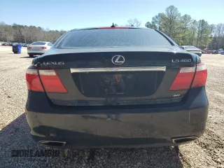 2009 Lexus LS 460 with VIN JTHCL46F195003527, listed as a Copart auction lot 49570505 with 279,651 mi miles and Salvage title. Bid and sale history available at DreamBid. Image 6.