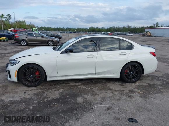 2021 BMW 3 Series M340i xDrive with VIN 3MW5U9J03M8B94898, listed as a IAAI auction lot 41611425 with 38,614 mi miles. Bid and sale history available at carsss.com. Image 14.