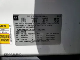 2015 GMC Acadia SLE with VIN 1GKKRNEDXFJ257021, listed as a Copart auction lot 52399595 with 175,071 mi miles and Salvage title. Bid and sale history available at DreamBid. Image 24.