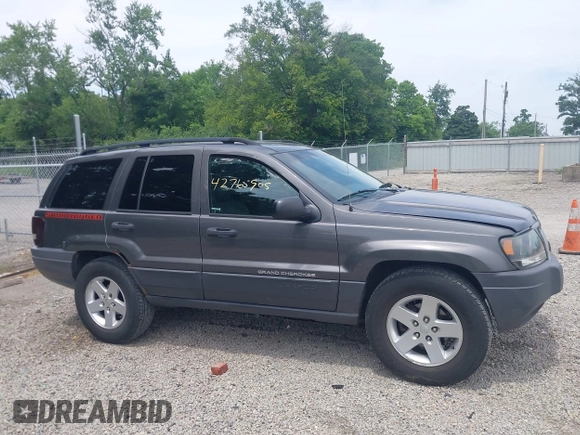 2004 Jeep Grand Cherokee Laredo with VIN 1J4GW48S44C352538, listed as a IAAI auction lot 42765905 with 249,220 mi miles and . Bid and sale history available at DreamBid. Image 13.