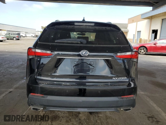 2015 Lexus NX 200t with VIN JTJYARBZ9F2005398, listed as a Copart auction lot 60377695 with 220,349 mi miles and Clean title. Bid and sale history available at DreamBid. Image 6.