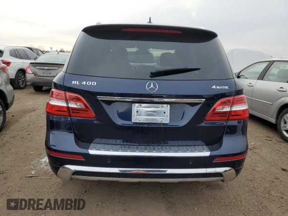2015 Mercedes-Benz M 400 with VIN 4JGDA5GB3FA514815, listed as a Copart auction lot 43934035 with 90,250 mi miles and Salvage Title. Bid and sale history available at DreamBid. Image 6.