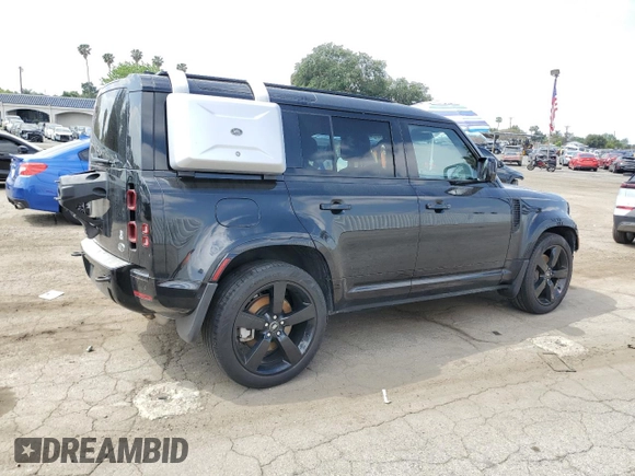 2022 Land Rover Defender with VIN SALE3ERU7N2096259, listed as a Copart auction lot 54594105 with 26,270 mi miles and Salvage title. Bid and sale history available at DreamBid. Image 3.