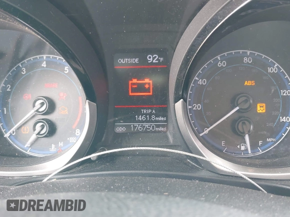 2014 Toyota Corolla L with VIN 2T1BURHE9EC187723, listed as a IAAI auction lot 41623837 with 176,750 mi miles and . Bid and sale history available at DreamBid. Image 7.