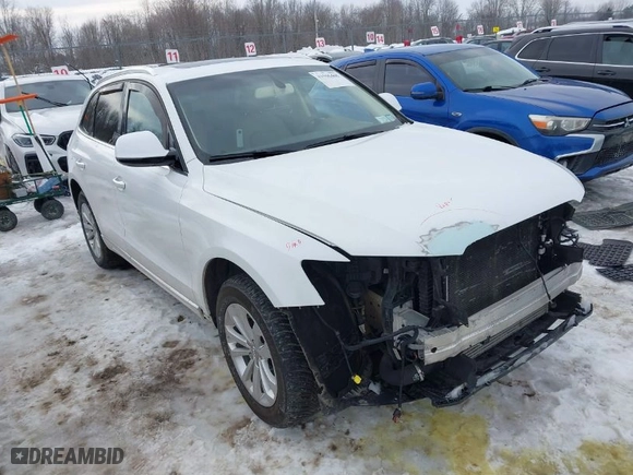 2017 Audi Q5 Premium with VIN WA1C2AFP1HA056241, listed as a IAAI auction lot 41596465 with 117,340 mi miles. Bid and sale history available at carsss.com. Image 1.
