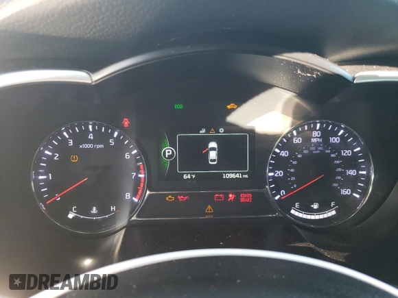 2014 Kia Optima SXL Turbo with VIN 5XXGR4A68EG264815, listed as a Copart auction lot 46736575 with 109,641 mi miles and Salvage Title. Bid and sale history available at DreamBid. Image 9.