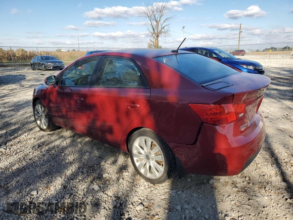 2012 Kia Forte SX with VIN KNAFW4A37C5559381, listed as a Copart auction lot 75927404 with 148,416 mi miles and Salvage Title. Bid and sale history available at carsss.com. Image 2.