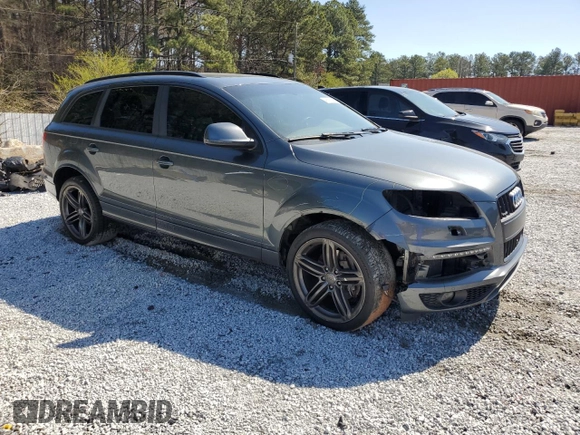 2015 Audi Q7 3.0T S line Prestige with VIN WA1DGAFE0FD012991, listed as a Copart auction lot 46693545 with 154,427 mi miles and Salvage Title. Bid and sale history available at carsss.com. Image 4.