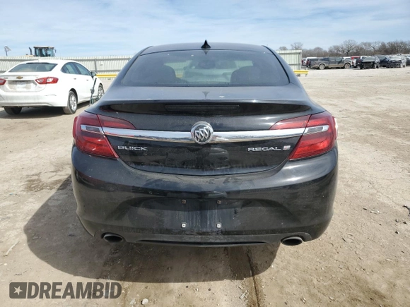 2015 Buick Regal with VIN 2G4GK5EX2F9283023, listed as a Copart auction lot 49125185 with 163,436 mi miles and Salvage Title. Bid and sale history available at carsss.com. Image 6.