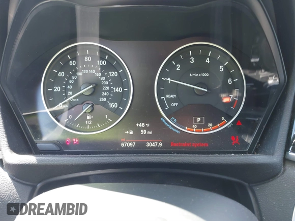 2017 BMW X1 sDrive28i with VIN WBXHU7C37H5H32815, listed as a IAAI auction lot 41837113 with 67,097 mi miles. Bid and sale history available at carsss.com. Image 7.