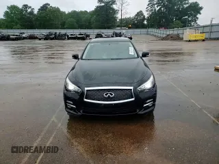 2015 Infiniti Q50 Premium with VIN JN1BV7AP6FM350140, listed as a Copart auction lot 56067465 with 125,241 mi miles and Salvage title. Bid and sale history available at DreamBid. Image 13.