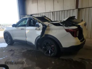 2020 Ford Explorer ST with VIN 1FM5K8GC6LGB65802, listed as a Copart auction lot 54148055 with 102,490 mi miles and Salvage Title. Bid and sale history available at carsss.com. Image 2.