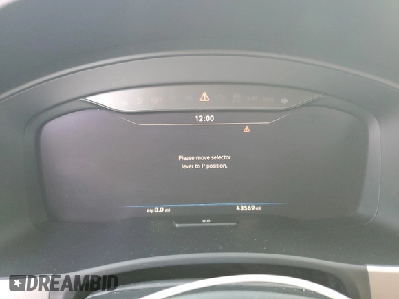 2019 Volkswagen Atlas SEL R-Line with VIN 1V2RR2CA1KC522035, listed as a Copart auction lot 75849514 with 43,569 mi miles and Salvage title. Bid and sale history available at DreamBid. Image 9.