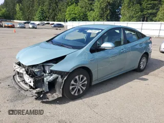 2019 Toyota Prius LE z VIN JTDL9RFU9K3005443, wystawiony jako Copart lot #57346385 z przebiegiem 56 301 mil mil oraz Szkoda całkowita • Salvage title. Historia ofert i sprzedaży dostępna na DreamBid. Obrazek 1.