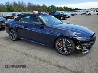 2024 BMW 4 Series 430i xDrive with VIN WBA43AT06RCP04562, listed as a Copart auction lot 57323704 with 737 mi miles and Salvage Title. Bid and sale history available at carsss.com. Image 4.