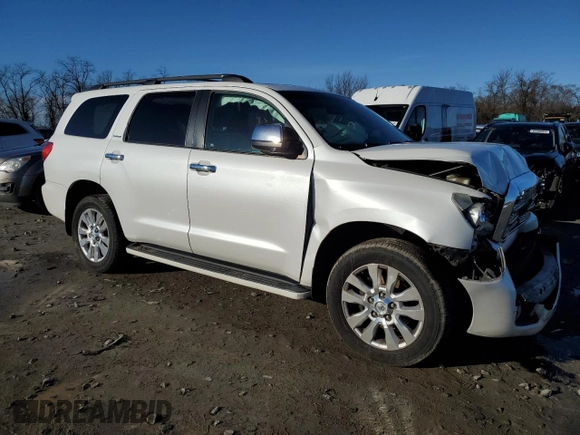2008 Toyota Sequoia Platinum with VIN 5TDBY67A78S022587, listed as a Copart auction lot 86920864 with 207,790 mi miles and Salvage Title. Bid and sale history available at carsss.com. Image 4.