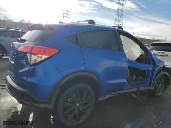 2022 Honda HR-V Sport with VIN 3CZRU6H1XNM762777, listed as a Copart auction lot 84866364 with 0 mi miles and Non Repairable. Bid and sale history available at carsss.com. Image 3.