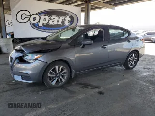 2021 Nissan Versa SV with VIN 3N1CN8EV7ML838541, listed as a Copart auction lot 61648435 with 24,099 mi miles and Salvage title. Bid and sale history available at DreamBid. Image 1.