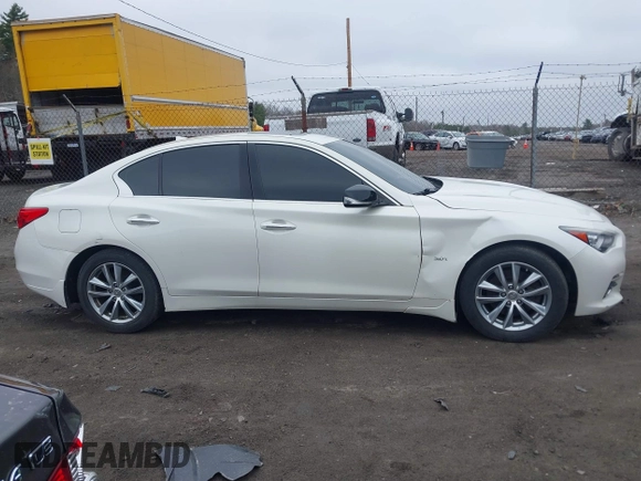 2016 Infiniti Q50 3.0t Premium with VIN JN1EV7AR4GM341324, listed as a IAAI auction lot 42093328 with 95,942 mi miles. Bid and sale history available at carsss.com. Image 13.
