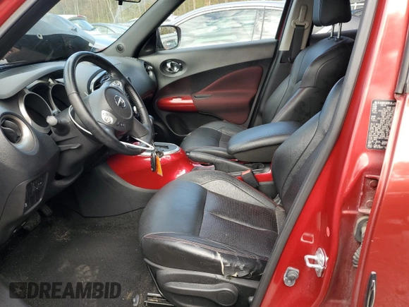 2015 Nissan Juke SL z VIN JN8AF5MR7FT500886, wystawiony jako Copart lot #80043524 z przebiegiem 82 046 mil mil oraz Szkoda całkowita • Salvage title. Historia ofert i sprzedaży dostępna na DreamBid. Obrazek 7.