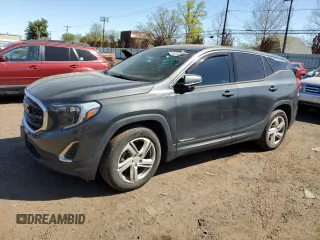 2018 GMC Terrain SLE z VIN 3GKALTEX2JL134844, wystawiony jako Copart lot #55033615 z przebiegiem 96 288 mil mil oraz Szkody całkowita. Historia ofert i sprzedaży dostępna na DreamBid. Obrazek 1.