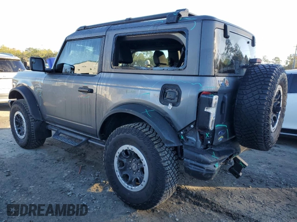 2024 Ford Bronco Black Diamond with VIN 1FMDE1AH3RLA71844, listed as a Copart auction lot 85017954 with 4,689 mi miles and Salvage Title. Bid and sale history available at DreamBid. Image 2.