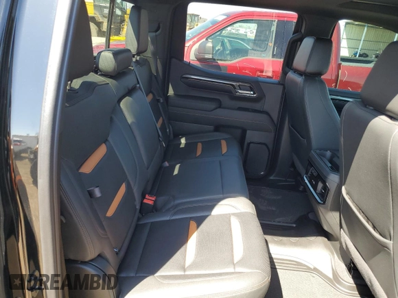 2023 GMC Sierra 1500 AT4 with VIN 1GTUUEE86PZ149679, listed as a Copart auction lot 53154385 with 36,826 mi miles and Salvage title. Bid and sale history available at DreamBid. Image 10.