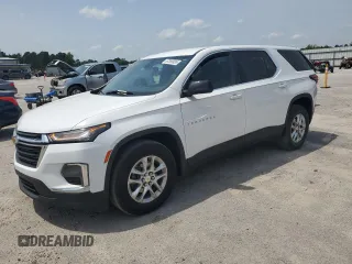 2023 Chevrolet Traverse LS with VIN 1GNERFKW4PJ207440, listed as a Copart auction lot 57383835 with 41,063 mi miles and Salvage title. Bid and sale history available at DreamBid. Image 1.