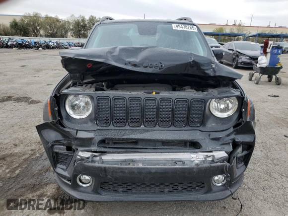2020 Jeep Renegade Altitude with VIN ZACNJABBXLPL31137, listed as a Copart auction lot 49478765 with 37,693 mi miles and Salvage Title. Bid and sale history available at DreamBid. Image 5.