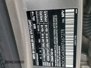 2019 Mercedes-Benz GLC 300 z VIN WDC0G4KB8KF667278, wystawiony jako Copart lot #51425385 z przebiegiem 61 175 mil mil oraz Szkoda całkowita • Salvage title. Historia ofert i sprzedaży dostępna na DreamBid. Obrazek 14.