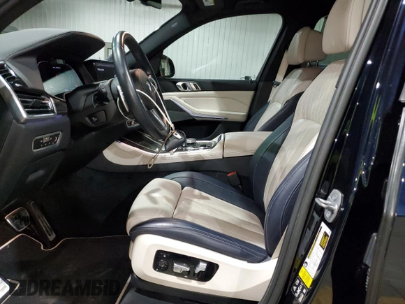 2022 BMW X5 M50i with VIN 5UXJU4C01N9L13393, listed as a Copart auction lot 86574334 with 36,618 mi miles and Salvage Title. Bid and sale history available at carsss.com. Image 7.