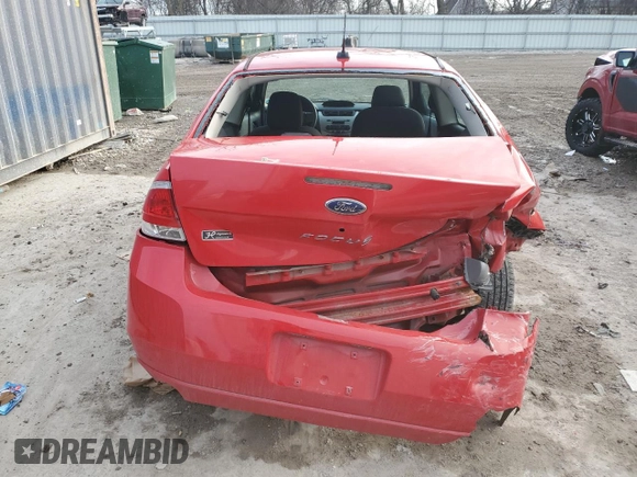 2008 Ford Focus SE with VIN 1FAHP33N98W116951, listed as a Copart auction lot 47527265 with 105,278 mi miles and Non Repairable. Bid and sale history available at carsss.com. Image 6.
