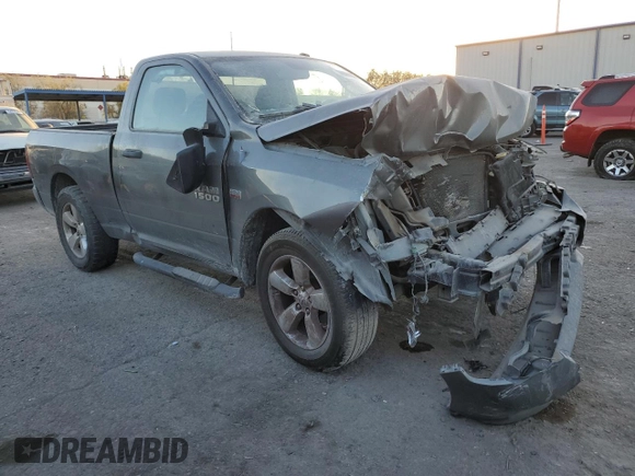 2013 Ram 1500 Express with VIN 3C6JR6AT8DG545992, listed as a Copart auction lot 43581895 with 109,461 mi miles and Salvage title. Bid and sale history available at DreamBid. Image 4.