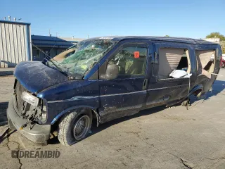 2000 GMC Savana Cargo Van RV Conversion with VIN 1GDFG15M4Y1140397, listed as a Copart auction lot 76347184 with 0 mi miles and Salvage Title. Bid and sale history available at carsss.com. Image 1.