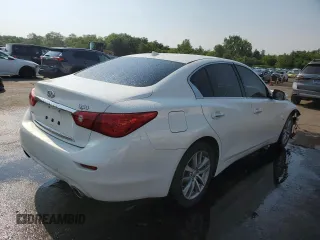 2015 Infiniti Q50 Premium with VIN JN1BV7AR6FM396021, listed as a Copart auction lot 63149485 with 71,862 mi miles and Salvage title. Bid and sale history available at DreamBid. Image 3.