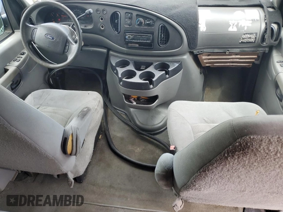 2008 Ford Econoline Passenger XL with VIN 1FMNE11LX8DA59238, listed as a Copart auction lot 63818385 with 170,959 mi miles and Salvage title. Bid and sale history available at DreamBid. Image 8.