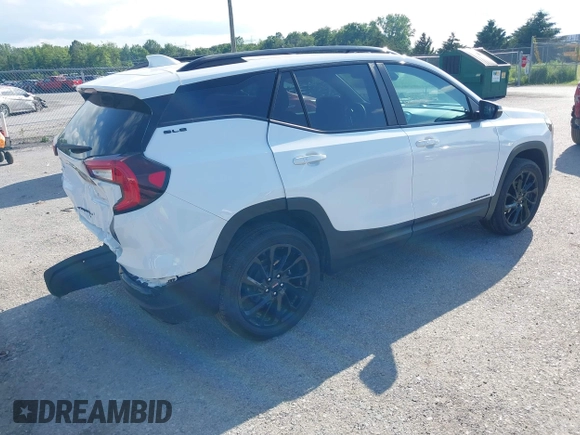 2024 GMC Terrain SLE with VIN 3GKALTEG3RL388266, listed as a IAAI auction lot 42582525 with 12,569 mi miles and . Bid and sale history available at DreamBid. Image 4.