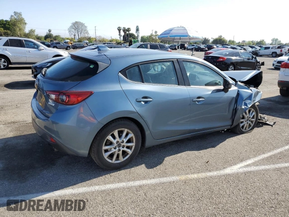 2015 Mazda 3 i Grand Touring with VIN JM1BM1M77F1247075, listed as a Copart auction lot 54559925 with 104,671 mi miles and Salvage title. Bid and sale history available at DreamBid. Image 3.