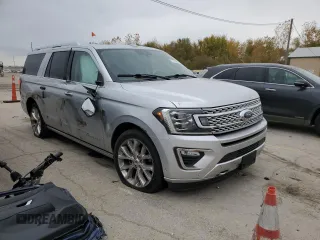 2018 Ford Expedition Max Platinum with VIN 1FMJK1MT4JEA31051, listed as a Copart auction lot 77272394 with Not provided miles and Salvage title. Bid and sale history available at DreamBid. Image 4.