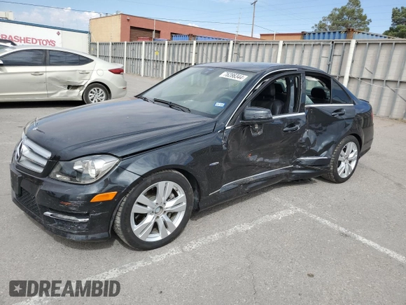 2012 Mercedes-Benz C 350 Sport with VIN WDDGF5HB2CR213828, listed as a Copart auction lot 76286344 with 32,985 mi miles and Salvage Title. Bid and sale history available at DreamBid. Image 1.