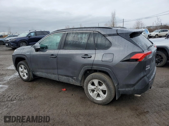 2021 Toyota RAV4 Hybrid XLE with VIN 2T3RWRFV4MW125582, listed as a Copart auction lot 83152144 with 66,762 mi miles and Salvage title. Bid and sale history available at DreamBid. Image 2.