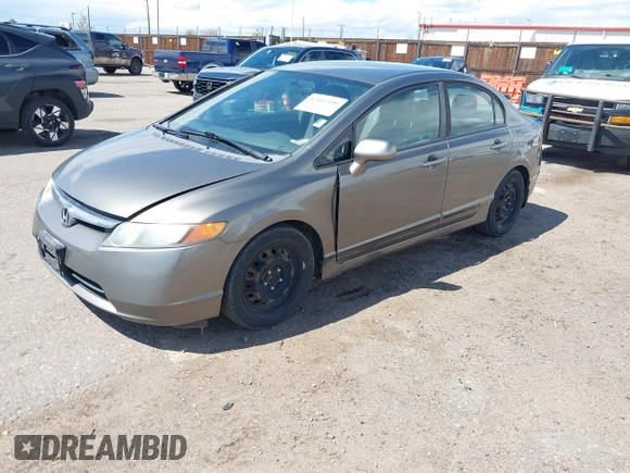2008 Honda Civic LX with VIN 1HGFA165X8L022051, listed as a IAAI auction lot 42162390 with 206,753 mi miles and . Bid and sale history available at DreamBid. Image 2.