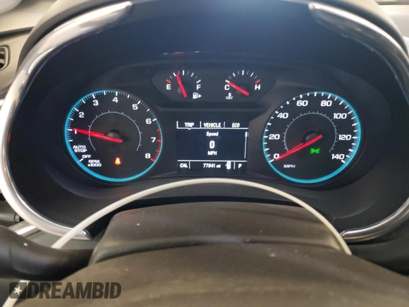 2021 Chevrolet Malibu LT with VIN 1G1ZD5ST6MF012293, listed as a Copart auction lot 49355345 with 77,841 mi miles and Clean Title. Bid and sale history available at DreamBid. Image 9.