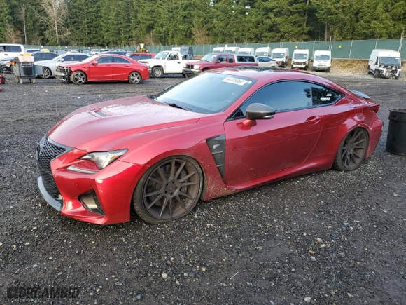 2015 Lexus RC F with VIN JTHHP5BC8F5002964, listed as a Copart auction lot 84086064 with 83,042 mi miles and Salvage Title. Bid and sale history available at carsss.com. Image 1.