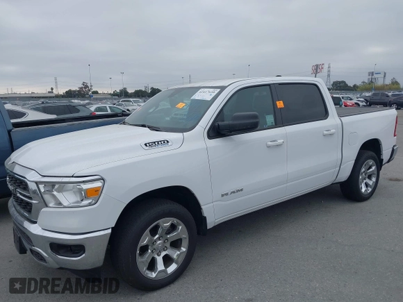 2022 Ram 1500 Big Horn with VIN 1C6SRFFT3NN456823, listed as a IAAI auction lot 42417659 with 5,313 mi miles and . Bid and sale history available at DreamBid. Image 6.
