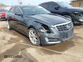 2014 Cadillac ATS Performance with VIN 1G6AC5S35E0116188, listed as a IAAI auction lot 41860494 with 85,517 mi miles. Bid and sale history available at carsss.com. Image 1.