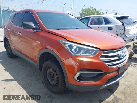 2017 Hyundai Santa Fe 2.4L with VIN 5XYZTDLB0HG459456, listed as a IAAI auction lot 42290817 with 142,323 mi miles and . Bid and sale history available at DreamBid. Image 1.