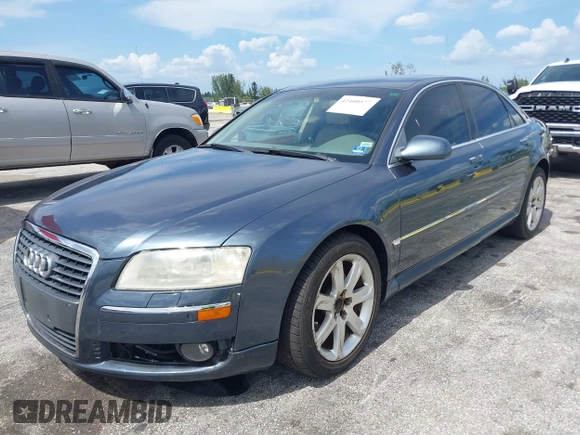 2007 Audi A8 with VIN WAULV44E57N009945, listed as a IAAI auction lot 42400577 with 186,607 mi miles and . Bid and sale history available at DreamBid. Image 2.