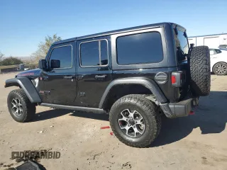 2022 Jeep Wrangler Unlimited Rubicon with VIN 1C4JJXFM6NW175930, listed as a Copart auction lot 80345034 with 27,265 mi miles and Salvage title. Bid and sale history available at DreamBid. Image 2.